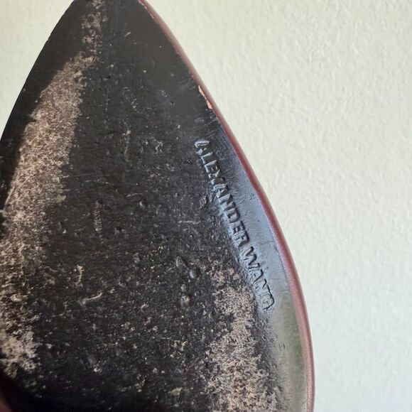 Alexander Wang Kim Oxblood Leather High Heel Ankle Booties with Pointed Toe EU36 - Picture 8 of 16